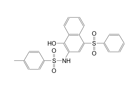 benzenesulfonamide, N-[1-hydroxy-4-(phenylsulfonyl)-2-naphthalenyl]-4-methyl-