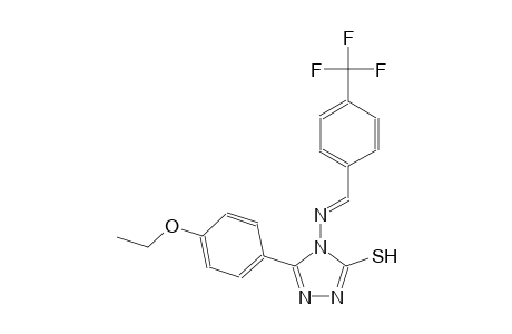 5-(4-ethoxyphenyl)-4-({(E)-[4-(trifluoromethyl)phenyl]methylidene}amino)-4H-1,2,4-triazol-3-yl hydrosulfide