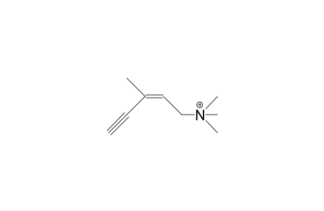 (3-Ethynyl-3-methyl-allyl)-trimethyl-ammonium cation