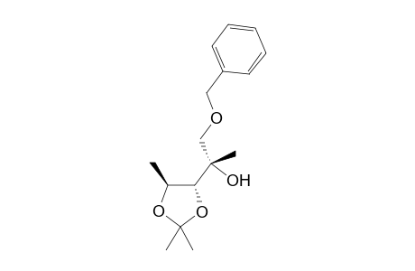(S)-1-Benzyloxy-2-[(4R,5S)-2,2,5-trimethyl-1,3-dioxolan-4-yl]propan-2-ol