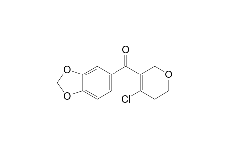 benzo[d][1,3]dioxol-5-yl(4-chloro-5,6-dihydro-2H-pyran-3-yl)methanone