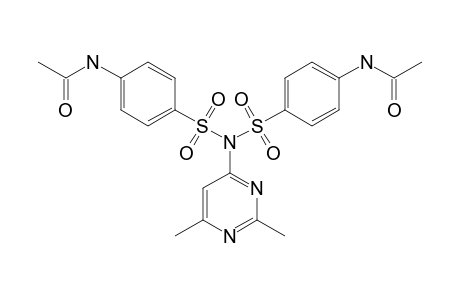 N-[4-[(4-acetamidophenyl)sulfonyl-(2,6-dimethylpyrimidin-4-yl)sulfamoyl]phenyl]acetamide