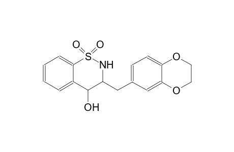 2H-1,2-benzothiazin-4-ol, 3-[(2,3-dihydro-1,4-benzodioxin-6-yl)methyl]-3,4-dihydro-, 1,1-dioxide