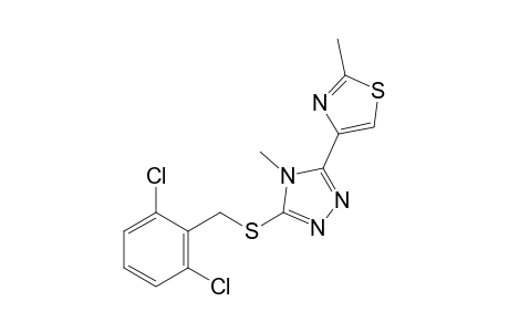 3-[(2,6-dichlorobenzyl)thio]-4-methyl-5-(2-methyl-4-thiazolyl)-4H-1,2,4-triazole