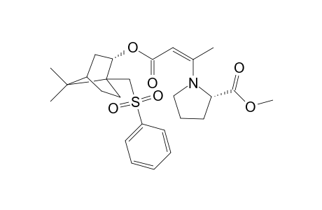 (1R)-(-)-10-Phenylsulfonylisobornyl (Z)-3-[(2R)-(2-methoxycarbonylpyrrolid-1-yl)but-2-enoate