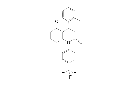 4-(2-Methylphenyl)-1-[4-(trifluoromethyl)phenyl]-4,6,7,8-tetrahydro-3H-quinoline-2,5-dione