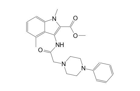 methyl 1,4-dimethyl-3-{[(4-phenyl-1-piperazinyl)acetyl]amino}-1H-indole-2-carboxylate
