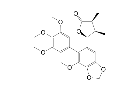 (3S,4R,5S)-5-[7-methoxy-6-(3,4,5-trimethoxyphenyl)-1,3-benzodioxol-5-yl]-3,4-dimethyl-2-oxolanone