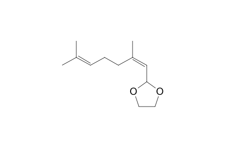 Citral ethylene glycol acetal isomer II