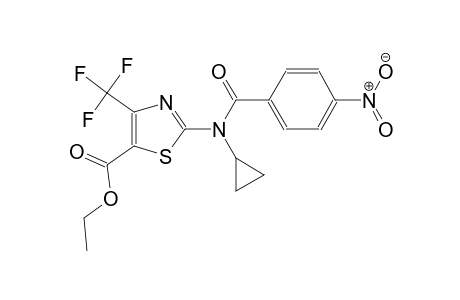 ethyl 2-[cyclopropyl(4-nitrobenzoyl)amino]-4-(trifluoromethyl)-1,3-thiazole-5-carboxylate