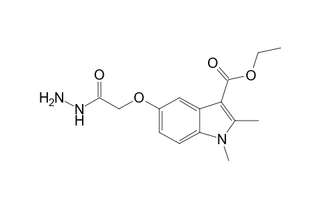 5-(2-hydrazino-2-keto-ethoxy)-1,2-dimethyl-indole-3-carboxylic acid ethyl ester