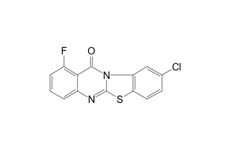 9-Chloro-1-fluoro-12H-[1,3]benzothiazolo[2,3-B]quinazolin-12-one