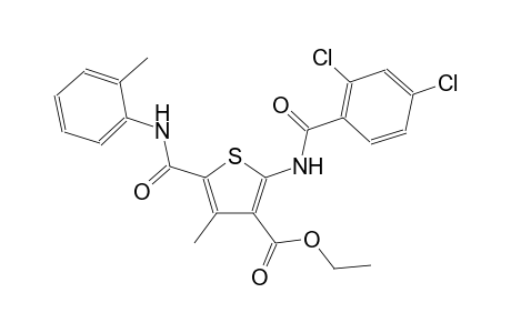 ethyl 2-[(2,4-dichlorobenzoyl)amino]-4-methyl-5-(2-toluidinocarbonyl)-3-thiophenecarboxylate