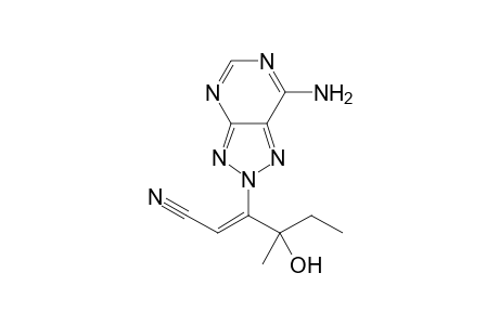 (Z)-3-(7-Amino-2H-[1,2,3]triazolo[4,5-d]pyrimidin-2-yl)-4-hydroxy-4-methyl-2-hexenenitrile