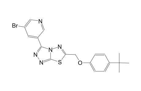 [1,2,4]triazolo[3,4-b][1,3,4]thiadiazole, 3-(5-bromo-3-pyridinyl)-6-[[4-(1,1-dimethylethyl)phenoxy]methyl]-