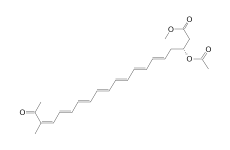 5,7,9,11,13,15,17-Eicosaheptaenoic acid, 3-(acetyloxy)-18-methyl-19-oxo-, methyl ester, [R-(all-E)]-