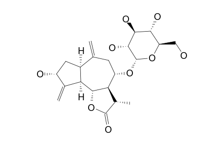 COSTUSLACTONE,11-beta-H-11,13-DIHYDRODEHYDRO-3-alpha-HYDROXY,8-O-beta-D-GLUCOSIDE