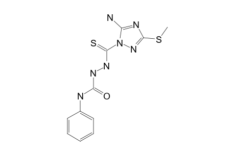 1-(5-AMINO-3-METHYLTHIO-1H-1,2,4-TRIAZOL-1-YL)-N'-PHENYLCARBO-THIOHYDRAZINE