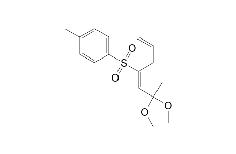 (E)-4-tosylhepta-3,6-dien-2-one dimethyl ketal