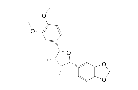 LICARIN-A;(2R,3S,4R,5R)-2-(3,4-DIMETHOXYPHENYL)-3,4-DIMETHYL-5-PIPERONYLTETRAHYDROFURAN