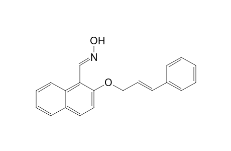(E)-2-(3-Phenylallyloxy)naphthalene-1-carbaldehyde Oxime