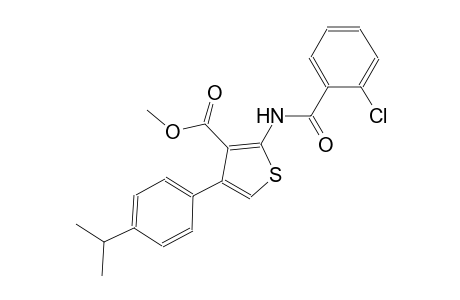 methyl 2-[(2-chlorobenzoyl)amino]-4-(4-isopropylphenyl)-3-thiophenecarboxylate