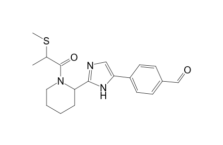 4-(2-(1-(2-(methylthio)propanoyl)piperidin-2-yl)-1H-imidazol-5-yl)benzaldehyde