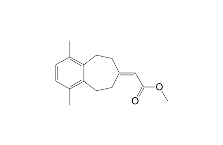2-(1,4-dimethyl-5,6,8,9-tetrahydrobenzocyclohepten-7-ylidene)acetic acid methyl ester