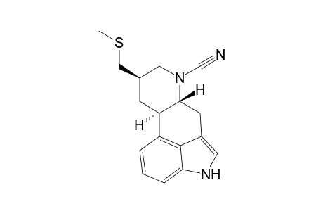 Ergoline-6-carbonitrile, 8-[(methylthio)methyl]-, (8.beta.)-