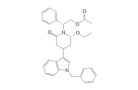 N-(R)-(2'-Acetoxy-1'-phenylethyl)-4-(R)-(1''-benzyl-3''-indolyl)-6-ethoxypiperidin-2-one