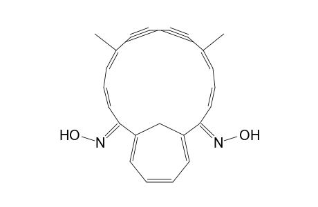 12,17-Dimethyl-2,7-methanocycloicosa-2,4,6,9,11,17,19-heptaene-13,15-diyne-1,8-dione dioxime