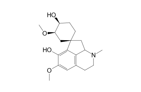 Spiro[cyclohexane-1,7'(1'H)-cyclopent[ij]isoquinoline]-4,6'-diol, 2',3',8',8'a-tetrahydro-3,5'-dimethoxy-1'-methyl-, [1R-[1.alpha.(S*),3.beta.,4.beta.]]-