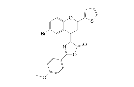 (4Z)-4-[6-bromo-2-(2-thienyl)-4H-chromen-4-ylidene]-2-(4-methoxyphenyl)-1,3-oxazol-5(4H)-one