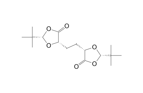 1,3-Dioxolan-4-one, 5,5'-(1,2-ethanediyl)bis[2-(1,1-dimethylethyl)-, [2S-[2.alpha.,5.alpha.(2'R*,5'R*)]]-