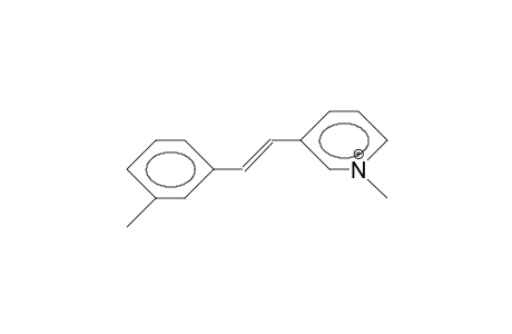N-Methyl-3-(3-methyl-styryl)-pyridinium cation