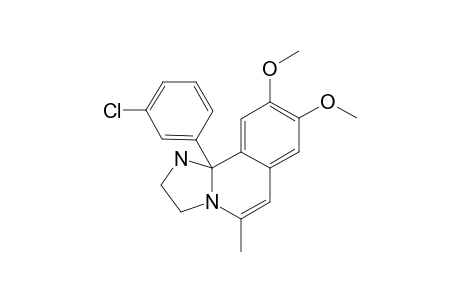 10B-(3-CHLOROPHENYL)-8,9-DIMETHOXY-5-METHYL-1,2,3,10B-TETRAHYDRO-IMIDAZO-[2,1-A]-ISOQUINOLINE