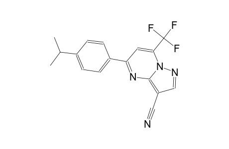 5-(4-isopropylphenyl)-7-(trifluoromethyl)pyrazolo[1,5-a]pyrimidine-3-carbonitrile