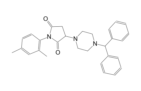 2,5-pyrrolidinedione, 1-(2,4-dimethylphenyl)-3-[4-(diphenylmethyl)-1-piperazinyl]-