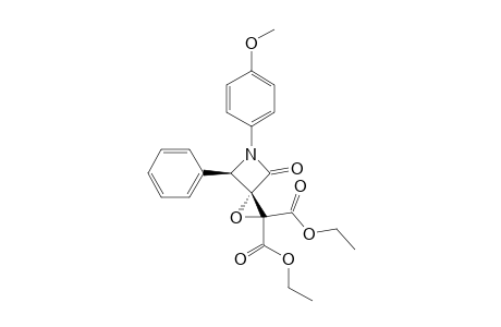 DIETHYL-1-(4-METHOXYPHENYL)-2-OXO-4-PHENYLSPIRO-[AZETIDINE-3,2'-OXIRANE]-3',3'-DICARBOXYLATE