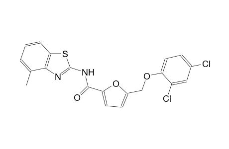 5-[(2,4-dichlorophenoxy)methyl]-N-(4-methyl-1,3-benzothiazol-2-yl)-2-furamide