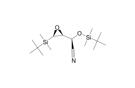 (1-R*,2-S*,3-S*)-2-(TERT.-BUTYLDIMETHYLSILOXY)-4-(TERT.-BUTYLDIMETHYLSILYL)-3,4-EPOXYBUTANENITRILE