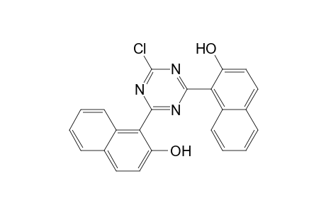 6-Chloro-2,4-bis(2-hydroxynaphth-1-yl)-s-triazine