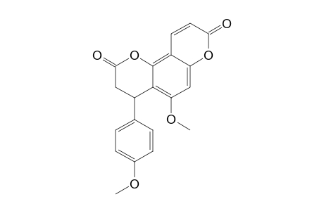 5-METHOXY-4-(4'-METHOXYPHENYL)-ALPHA-PIRANO-(6'',5'':7,8)-3,4-DIHYDROCOUMARIN