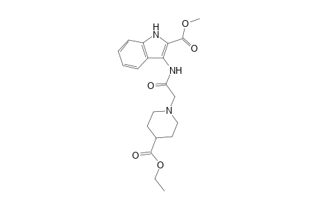 methyl 3-({[4-(ethoxycarbonyl)-1-piperidinyl]acetyl}amino)-1H-indole-2-carboxylate