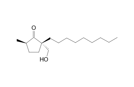 (2S,5R)-2-(hydroxymethyl)-5-methyl-2-nonyl-1-cyclopentanone