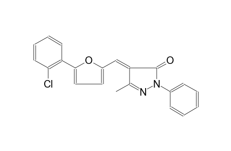 (4E)-4-{[5-(2-chlorophenyl)-2-furyl]methylene}-5-methyl-2-phenyl-2,4-dihydro-3H-pyrazol-3-one