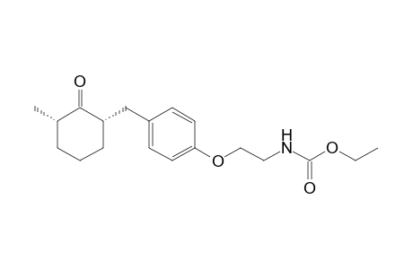 Ethyl cis-N-{2'-{4"-[(3''-methyl-2''-oxocyclohex-1''-yl)methyl]phenoxy}ethyl}-carbamate