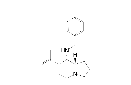 (6R,8S,8aS)-7-Isopropenyl-8-[(4'-methylbenzyl)amino]indolizidine