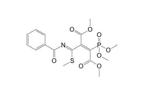 Dimethyl 2-[(Benzoylimino)(methylsulfanyl)methyl]-3-(dimethoxyphosphoryl)but-2-enedioate