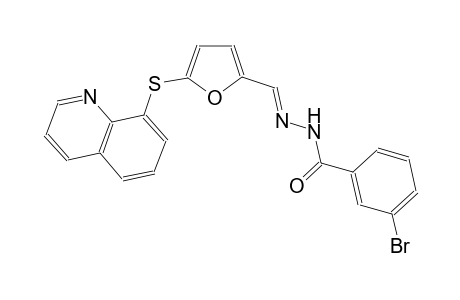benzoic acid, 3-bromo-, 2-[(E)-[5-(8-quinolinylthio)-2-furanyl]methylidene]hydrazide